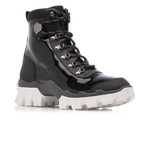 Moncler Helis Leather Lug-Sole Ankle Boots